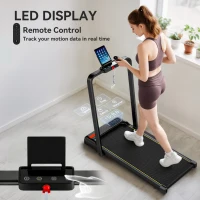 SPORTNOW Folding Treadmill Walking Pad, 2HP Portable Under Desk Treadmill with Handle, Running Jogging Walking Machine(m-7)