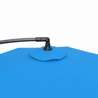 Outsunny 3m Overhanging Cantilever Parasol, with Cross Base - Blue(m-12)