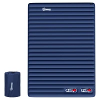 Outsunny 2 Person Camping Inflatable Mattress - Navy Blue(m-10)