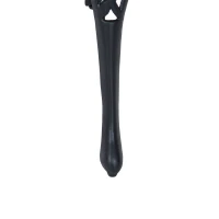 Outsunny Set de Grădină 3 Piese cu 2 Scaune de Exterior și Masă Rotundă din Aluminiu, Negru(m-8)