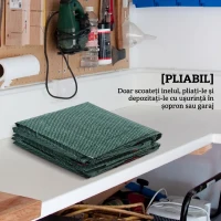 Outsunny Set de 3 saci pentru deșeuri de grădină, 300 L, cu mânere, pliabili și reutilizabili, Ø67 x 84 cm, verde(m-7)
