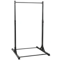 SPORTNOW Station de musculation et barre de traction power tower 200 kg avec 8 niveaux de hauteur noir(m-1)