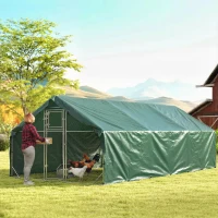 Outsunny Telo Impermeabile 6 x 8m, PE Resistente agli Strappi da 90 GSM(m-10)