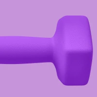 SPORTNOW 2 x 4kg Hexagonal Dumbbells Weights Set with Non-Slip Grip for Home Gym Workout, Purple(m-7)