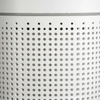 HOMCOM Purificador de Ar HEPA, Ionizador, CADR 225m³/h, Modo Silencioso, 50W, Temporizador, 4 Velocidades - Dim. 22L x 22l x 36H cm - Branco(m-5)