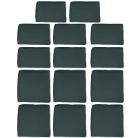 Outsunny Garden Rattan Sofa Cushion Polyester Cover Replacement Outdoor- No Cushion Included, Grayish Green(m-10)