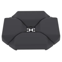 Outsunny Base para Sombrilla de 4 Piezas, para Cantilever Soporte para Parasol de HDPE Rellenable con Agua 77 kg o Arena 100 kg(m-11)