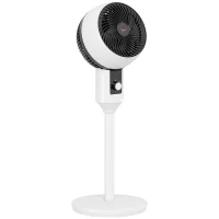 HOMCOM Standventilator Ventilator Lüfter 3 Geschwindigkeitsstufen Luftzirkulator Umluftventilator Verstellbarer 70° Oszillation Kunststoff Stahl Ø28 x 80H cm(m-1)