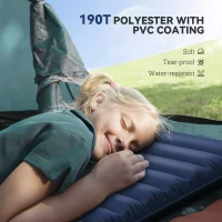 Outsunny 2 Person Camping Inflatable Mattress - Navy Blue(m-7)
