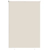 Outsunny Store extérieur enrouleur 2,4 x 1,6 m store occultant vertical brise-vue rétractable imperméable, anti-UV30+, crème(m-11)