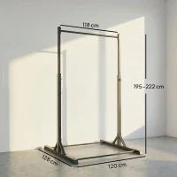 SPORTNOW Station de musculation et barre de traction power tower 200 kg avec 8 niveaux de hauteur noir(m-3)