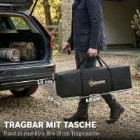 Outsunny Campingzelt 2 Personen 3000mm Wasserdicht & Winddicht Kuppelzelt mit 2 Türen 2 Netzfenstern 2 Seitenfenster Tragetasche(m-8)