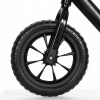 AIYAPLAY 11.2" Balance Bike for 2-5 Years, Toddler Bike with Lighting Wheels, Adjustable Seat & Handlebar, Black(m-13)