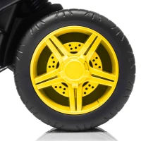 AIYAPLAY Bicicleta de Equilibrio sin Pedales con Música para Niños 18-36 Meses Amarillo(m-5)