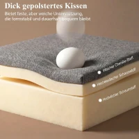 HOMCOM Schlafsessel 3 in 1 Klappbar Sessel mit Schlaffunktion, 186 x 60 cm Schlafsessel mit 5-stufig Verstellbarer Rückenlehne(m-7)
