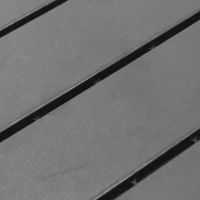 Outsunny Terrassenfliesen 30 x 30 cm 9 Stück 0,81㎡ Klickfliesen Balkonfliesen mit Klicksystem Drainagefunktion Bodenbelag Fliese für Terrasse Balkon Dunkelgrau(m-9)