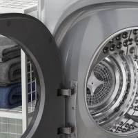 HOMCOM 4kg Vented Tumble Dryer with 5 Drying Mode, 800W Compact Freestanding Front Tumble Dryer, Silver(m-13)