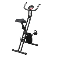 HOMCOM Cyclette Professionale con Resistenza e Altezza Regolabile, in Acciaio e PP, 41x86x112 cm, Nera(m-11)