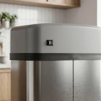 HOMCOM 48L Stainless Steel Sensor Bin - Silver-Tone(m-11)