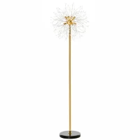 HOMCOM 160cm Dandelion-Crystallite Floor Lamp, with Foot Switch(m-1)