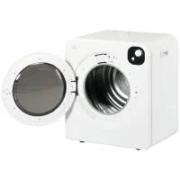 HOMCOM 6kg Vented Tumble Dryer, Freestanding, Wall Mounted, Stackable, Portable Dryer with 7 Programmers, White(m-10)