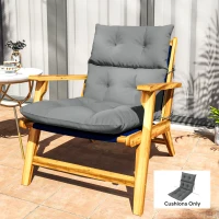 Outsunny 115 x 56cm Rocking Chair Padded Seat Cushion - Light Grey(m-10)