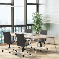 Vinsetto Sedia da Ufficio Ergonomica e Girevole con Altezza Regolabile, 61x61x89-99 cm, Grigio Scuro(m-2)