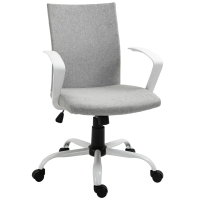 Vinsetto Sedia da ufficio 61cm x 61cm x 89-99cm Grigio Chiaro