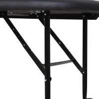 HOMCOM Poker Table, 7-Player Folding Blackjack Table with Chip Tray, Cup Holders, Padded Rails, 182 x 91 x 75 cm, Green(m-9)