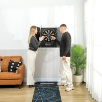 SPORTNOW Diana Electrónica con 6 Dardos de Punta Blanda y 24 Puntas de Repuesto 2 Pantallas LED 25 Juegos y 202 Variaciones(m-9)