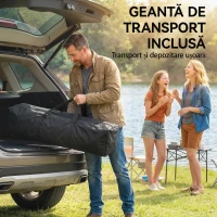 Pavilion pliabil Outsunny Pop-Up 3x3 m cu perete lateral, din metal și țesătură Oxford, bej(m-9)
