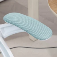 Vinsetto Scaun de Birou Ergonomic cu Spătar din Plasă și Înălțime Reglabilă, 65.5x61.5x88-97.5 cm, Albastru(m-9)
