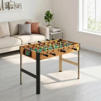 HOMCOM Baby-foot table de babyfoot avec 2 balles 8 poignées 22 joueurs 2 tableaux d'affichage 118 x 104 x 69 cm(m-2)