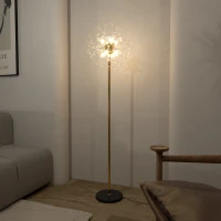 HOMCOM 160cm Dandelion-Crystallite Floor Lamp, with Foot Switch(m-10)