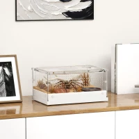 PawHut Acrylic Reptile Terrarium with Top Sliding Door, Vents, for Leopard Gecko, Hognose Snake, 30 x 20 x 15 cm(m-2)