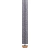 HOMCOM Lámpara de Pie Lámpara de Salón con Casquillo Máx. 40 W E27 Pantalla de Lino y Marco de Metal Ø15x120 cm Gris(m-10)