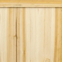 Outsunny Jardinera con Enrejado de Madera Macetero Exterior para Esquina para Plantas Trepadoras 40x40x145 cm Natural(m-9)