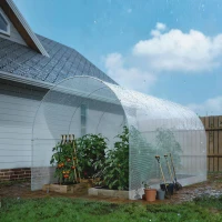 Outsunny Telone Impermeabile 4x6m, Robusto PE 140GSM, Resistente agli Strappi(m-10)