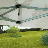 Outsunny Techo de Repuesto para Carpa Plegable de Tela Oxford 3x3 m con Techo Puntiagudo Impermeable y Anti-UV Blanco(m-8)