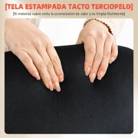 HOMCOM Silla de escritorio Ergonómica con Respaldo Alto Reposabrazos Abatibles Asiento con Muelles Altura Ajustable Negro(m-6)