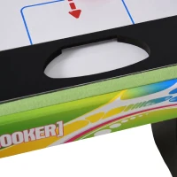 HOMCOM Masă de Joc 4 în 1 Pliabilă pentru Fotbal de Masă, Biliard, Air Hockey și Ping Pong, din MDF și Plastic(m-8)