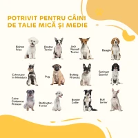PawHut Poartă pentru Câini Pliabilă cu 4 Panouri și Picioare Triunghiulare, 280x70 cm, Alb(m-4)