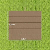 Outsunny Toile de Toit pour Pergola Tonnelle Rétractable de 3 x 3 m - Toile Uniquement 250 x 255 cm, Ecru(m-3)