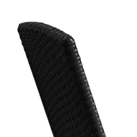Outsunny Set of Two Folding Rattan Seat Chairs - Black(m-11)