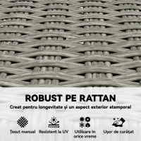 Outsunny Set de 2 Scaune de Grădină Pliabile din Lemn de Salcâm, Gri(m-5)