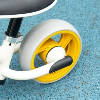 AIYAPLAY Bicicleta de Equilibrio Infantil +18 Meses con Asiento Ajustable en Altura Carga 25 kg 66,5x34x47 cm Blanco y Naranja(m-8)