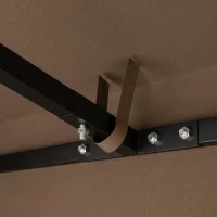 Outsunny Acoperire pentru Foișor de Grădină 3x3 m din Material Oxford 600D cu Orificii de Drenaj, Maro(m-9)