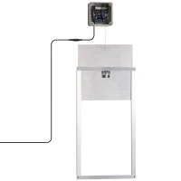 PawHut Porta Automatica Pollaio da 6V con Timer e Sensore di Luce, Alluminio e ABS, 30x30cm(m-1)