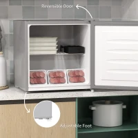 HOMCOM 35L Mini Freezer, -24℃ to -14℃ Temperature - Grey(m-6)