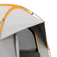 Outsunny SUV Car Tent for Camping, Waterproof PU2000mm, 5 Man Tailgate Tent, 2.4 x 2.1 m, Grey and Orange(m-9)